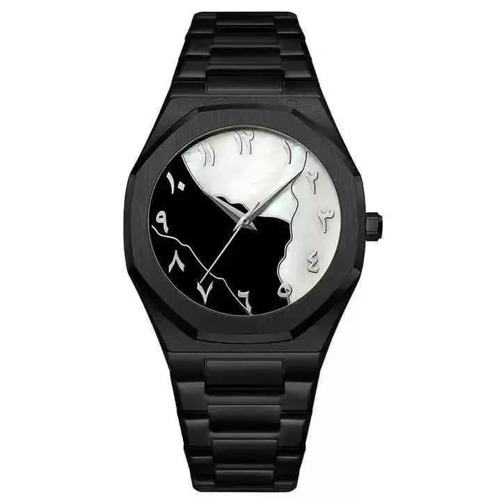 Men's Carbon Fiber Analog Watch 2mm Black Strap