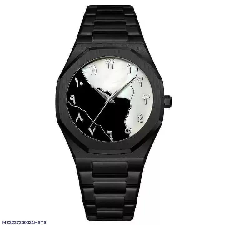 Men's Carbon Fiber Analog Watch 2mm Black Strap